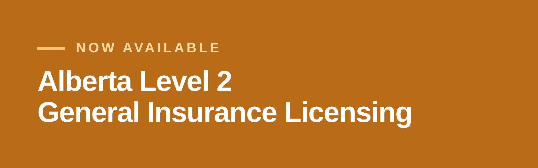 Alberta Level 2 General Insurance Licensing