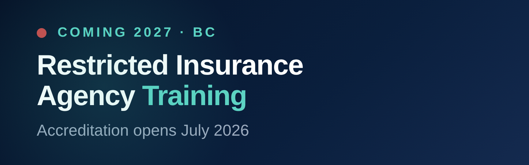 Restricted Insurance Agency Training